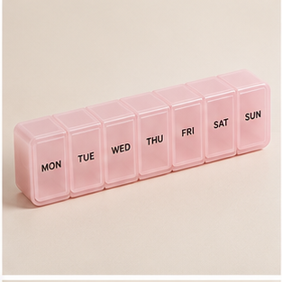 Representative weekly pill organiser