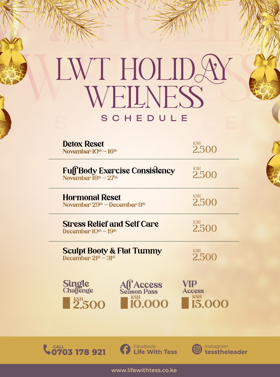 THE LWT WELLNESS SERIES
