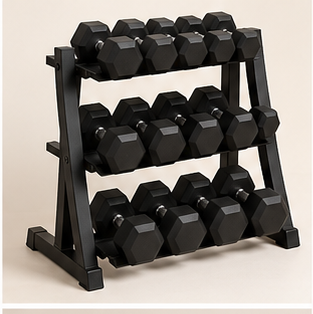 Representative home dumbbell rack